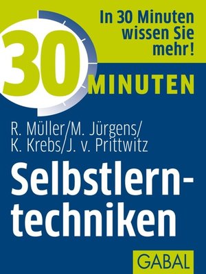 cover image of 30 Minuten Selbstlerntechniken